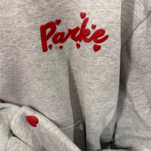 Parke Valentines Gray Women's Hoodie - Picture 2 of 5
